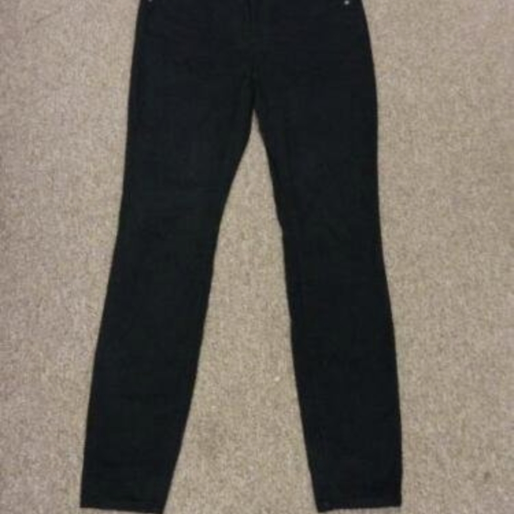 NWOT ANN TAYLOR LOFT BLACK SATEEN FIVE POCKET LEGGING PANTS sz 8/29P